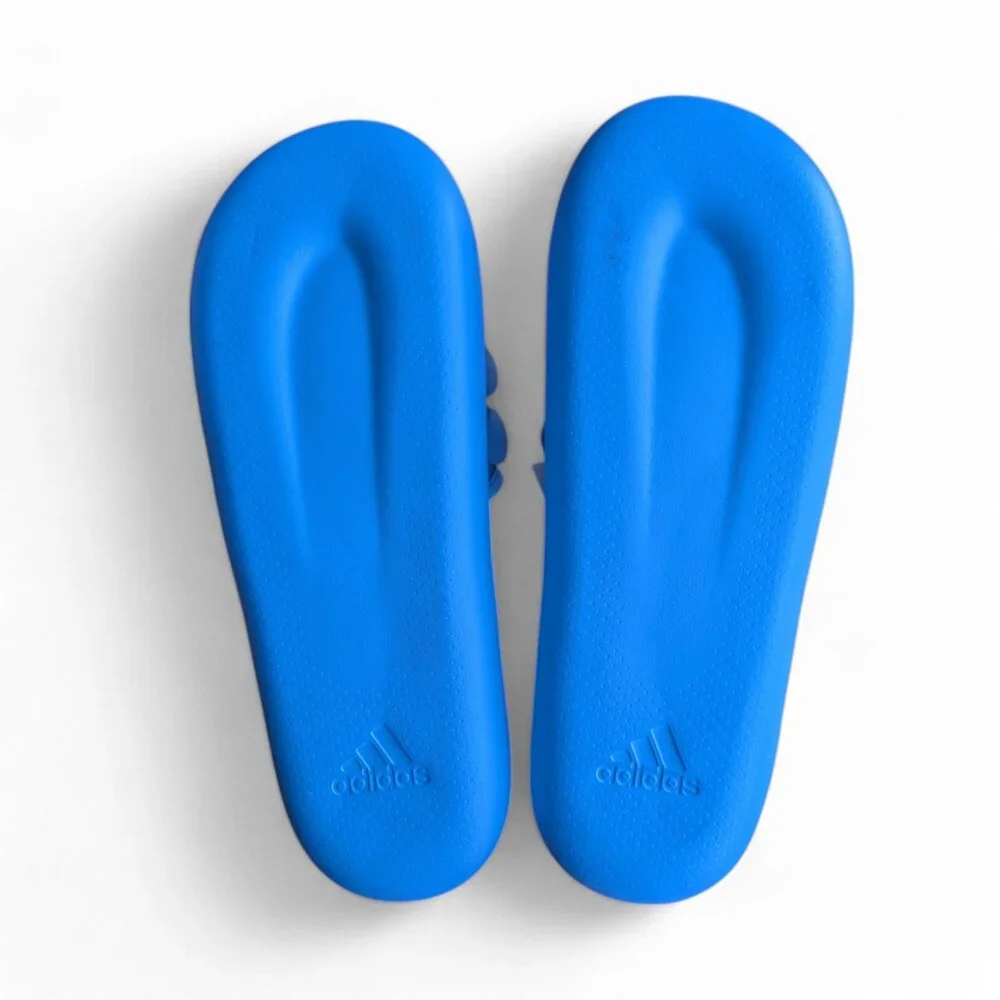 Adidas Adilette Pool Slides Blue Slip On Inflatable Tubing Flip Flops NWT